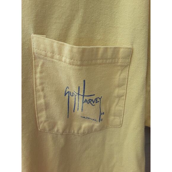 Guy Harvey L Yellow Patriotic America Marlin T Shirt - Picture 4 of 7